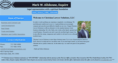 Desktop Screenshot of christianlawyersolutions.com